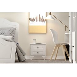 Hanah home noćni ormarić mat bela boja rb 118 Cene