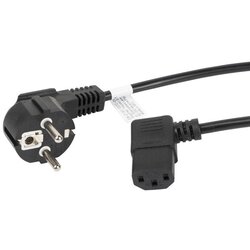 Lanberg Kabel de Alimentacion Schuko Cee 7/7 in IEC320 C13 ACODADO 1,8M, (21091039) Cene