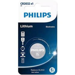 Philips baterija CR2032 litijum Cene