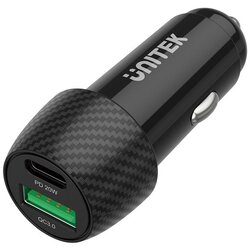 Unitek P1400A Car charger 38W USB-A USB-C QC 3.0 Cene