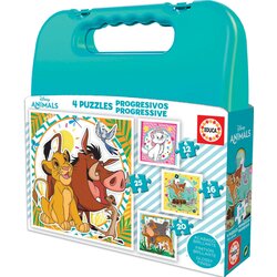 Educa Progresivni kovček Disney Animals - 12+16+20+25 (EDU19309), (21403426) Cene