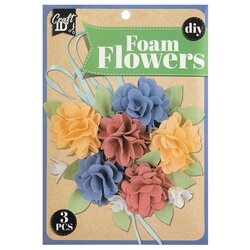 DIY set cvijeća od pjene u plavoj i žutoj boji Cijene