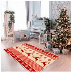 Conceptum Hypnose tepih Woobtny0331, 100 x 150 cm, crveni Cijene