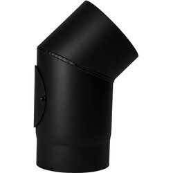 MM Dimno koleno z vratci (Ø 200 mm x 500 mm, črno) Cene