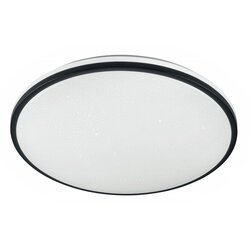 Ferotehna okrugla stropna led svjetiljka everly sky (48 w, Ø x v: 49,2 x 9,5 cm, bijelo - crne boje, topla bijela) Cene