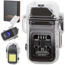  2v1 aku. plazma vžigalnik z COB LED svetilko USB 7,5cm Cene
