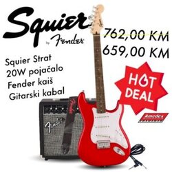  GITARA EL. SQUIER SONIC STRAT SET TOR Cijene