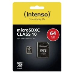 Intenso 64GB Class10 3413490 + adapter Micro SDXC Cene