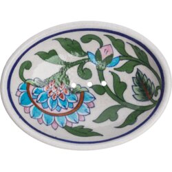 Tranquillo Posodica za milo Blue Pottery - modra Cene