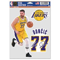 Luka Dončić 77 Los Angeles Lakers Fan Pack nalepke Cene