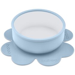 Baboo Silicone Bowl silikonska zdjelica s vakuumskim držačem Blue Haze, 6m+ 1 kom Cene