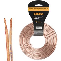 LIBOX Kabel głośnikowy 2x1,50mm LB0008-30 audio cable 30 m Transparent Cene