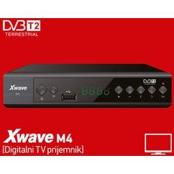 X Wave M4 dvb DVB-T2 set top box,led displey, scart,hdmi,usb, media player Cene