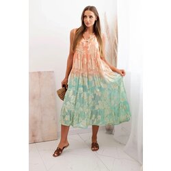 Kesi Włoski Women's sleeveless viscose dress apricot Cijene