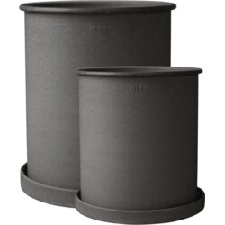 DBKD PLANT POT large, 2 seta - brown Cene