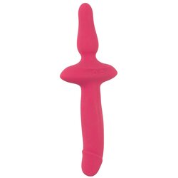 Coup!es Choice 2in1 Vibrator + Butt Plug Pink Cene