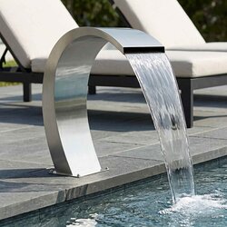 FONTANA u Bazenu Srebrna 60 x 30 x 70 cm Nehrđajući čelik Cene