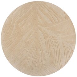 Flair Rugs Bež vuneni okrugli tepih ø 160 cm Leaf - Cene