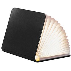Gingko Electronics lampa - book, black leather, l Cene