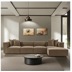 Atelier Del Sofa ugaona garnitura Sora (L1-O1-O1-1R-POUFFE ) Cene