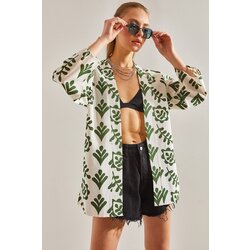 Bianco Lucci women's patterned kimono Cene