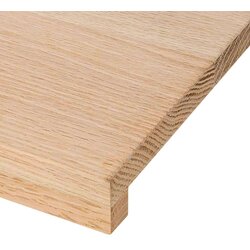 vidaXL Okenske police 2 kosa neobdelana 80x20x2 cm trdna hrastovina Cene