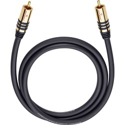 Oehlbach cinch avdio priključni kabel [1x moški cinch konektor - 1x moški cinch konektor] 10.00 m črna pozlačeni konektorji NF Sub, (20432166) Cene