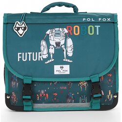 Pol Fox Šolska torba CARTABLE 38 CM ROBOT Modra Cene