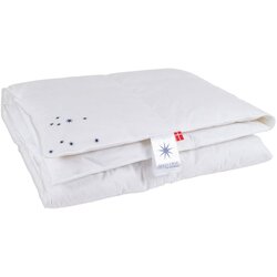Universe of Sleeping Celoletna prešita odeja s polnilom iz perja 200x200 cm Capella Medium – Cene