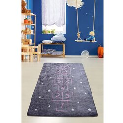 Antalya Tepih Hopscotch, 140x190 cm, Tamnosivi Cene