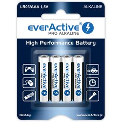EverActive PILHAS EVERACTIVE AAA LR03 PARA BRINQUEDOS, CONTROLES REMOTOS E LANTERNAS, PACOTE COM 4 UNIDADES, (5000261565) Cene