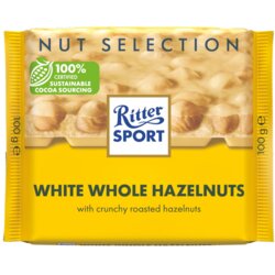 RITTER SPORT bela čokolada celi lešnici 100g Cene