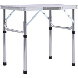 vidaXL Sklopivi stol za kampiranje bijeli aluminijski 60 x 45 cm Cijene