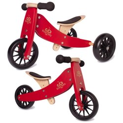 Kinderfeets drvena dječja guralica Tiny Tot 2u1 Cherry Red Cene