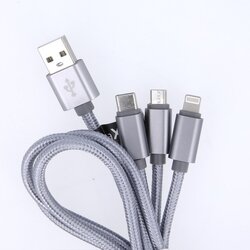 Maxlife 3in1 Kabel USB - Lightning + USB-C tipC + microUSB 1M Cene