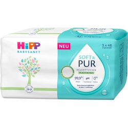 Hipp Soft & Pur vlažni čistilni robčki za otroke od rojstva 3x48 kos Cene