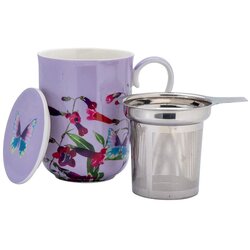 Maxwell williams Skodelica s cedilom - tisana Posey 340ml / Perennial Ponstemon / porcelan, inox, (21317832) Cene