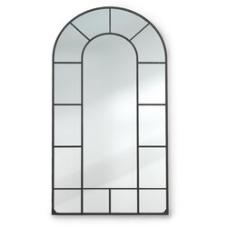 Casa Chic Archway francosko stensko ogledalo, okvir iz aluminija, 46 x 86 cm Cene