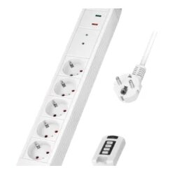 Logilink Produžni kabl sa daljinskim sa 5 utičnica 1.5m LPS402 Cene