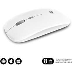 Subblim raton dual flat mouse white polivanje, (21580370) Cene