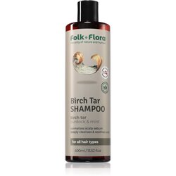 Folk & Flora Birch Tar globoko čistilni šampon za suho in srbečo kožo 400 ml Cene
