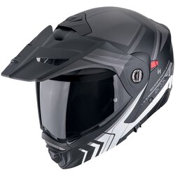Scorpion kaciga Adx-2 lewis matt black-silver Cene