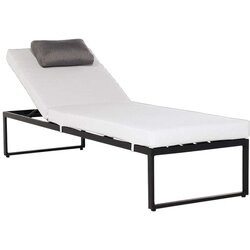 SENSUM skepparholmen ležaljka za sunčanje (200 x 67 x 32 cm, aluminij, crno-bijele boje) Cijene