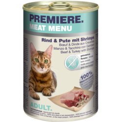 Premiere Cat Meat Menu Adult govedina, puretina i škampi 400 g konzerva Cene