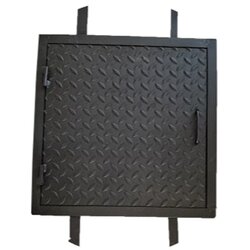 Magnum poklopac metalni, crni rebrasti lim, 500x500mm Cene