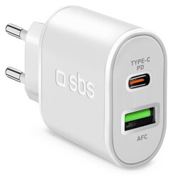 Sbs Wall Charger weiss 20W 2 Anschl. Cene