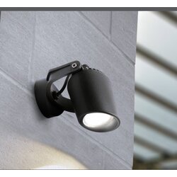 Fumagalli zidna lampa crna minitommy el IP66 1xGU10 led 1x3.5W 4000K - sijalica uključena uz proizvod 1M2.000.000.U1L Cene