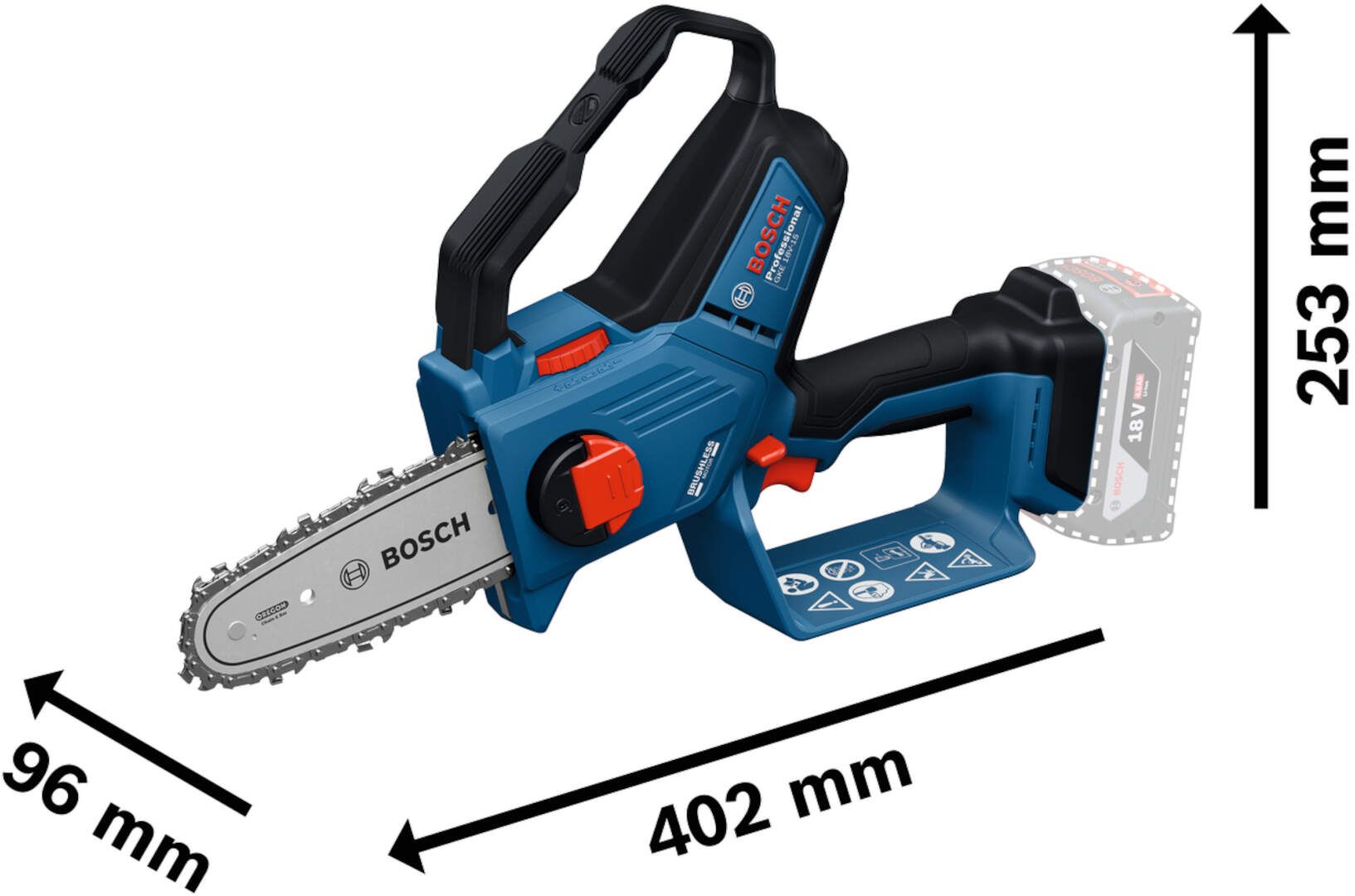 Bosch gke 18V-15 akumulatorska testera za orezivanje, solo 06008D7000 Cene