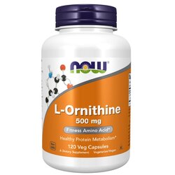 Now Foods L-Ornitin NOW, 500 mg (120 kapsula) Cene