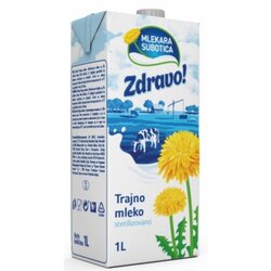Mlekara Subotica zdravo mleko kravlje trajno 2% 1L tb Cene